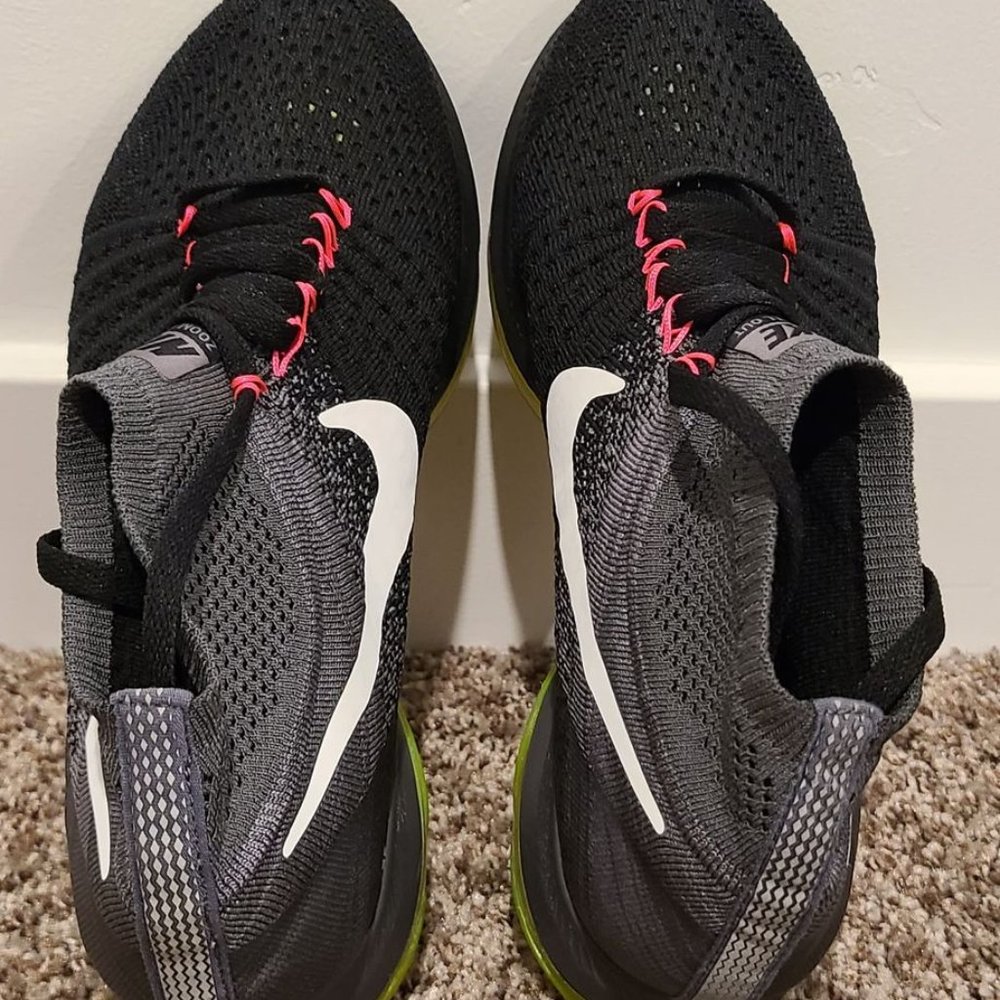 Nike Zoom All Out Flyknit Black White Volt Wmns 7